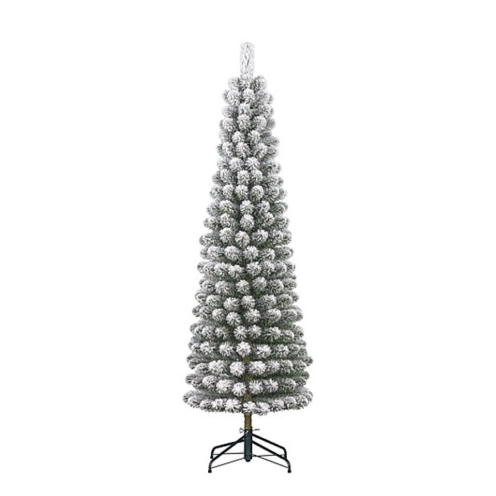 Albero di Natale Charlton Pilar verde innevato 409 rami  230x58 cm