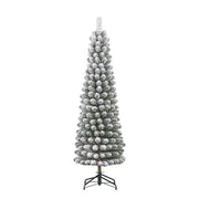 Albero di Natale Charlton Pilar verde innevato 409 rami  230x58 cm