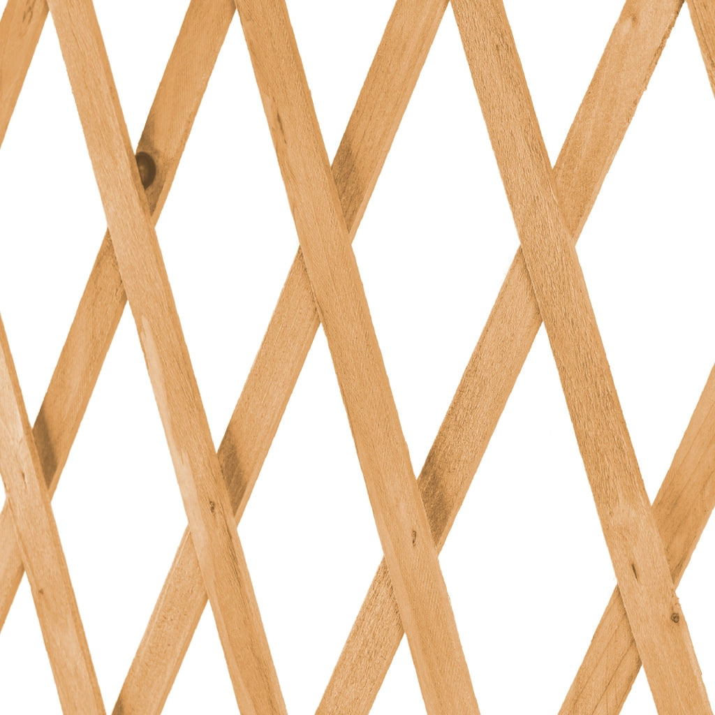 Recinzione Estensibile in Legno a Griglia 117x65 cm con Picchetti Pieghevole per Giardino e Aiuole Disponibile Verde, Naturale, Marrone Naturale
