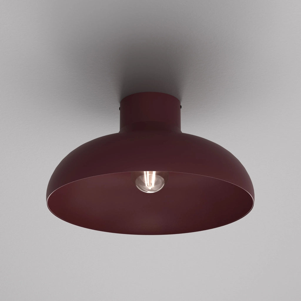 Plafoniera decorativa Basca 1xE27 bordo acciaio Luminex