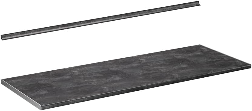 Top cucina R-Line, Antracite, 160 cm, adatto per il montaggio su mobili base e piani di lavoro