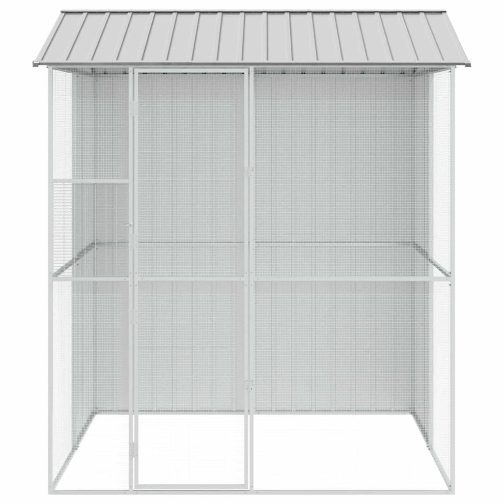 Gabbia per uccelli Grigio 215 x 210 x 247 cm Acciaio zincato 3325175