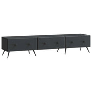 Mobile TV Nero 147 x 34,5 x 30 cm Legno ingegnerizzato 895626