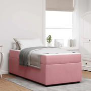 Struttura del letto con materasso-Giroletto con materasso Rosa 90 x 190 cm Tessuto 922654