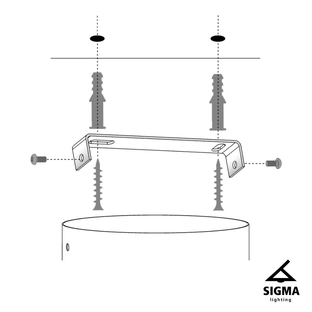 Faretto soffitto moderno nero oro tondo GU10 25W Sigma