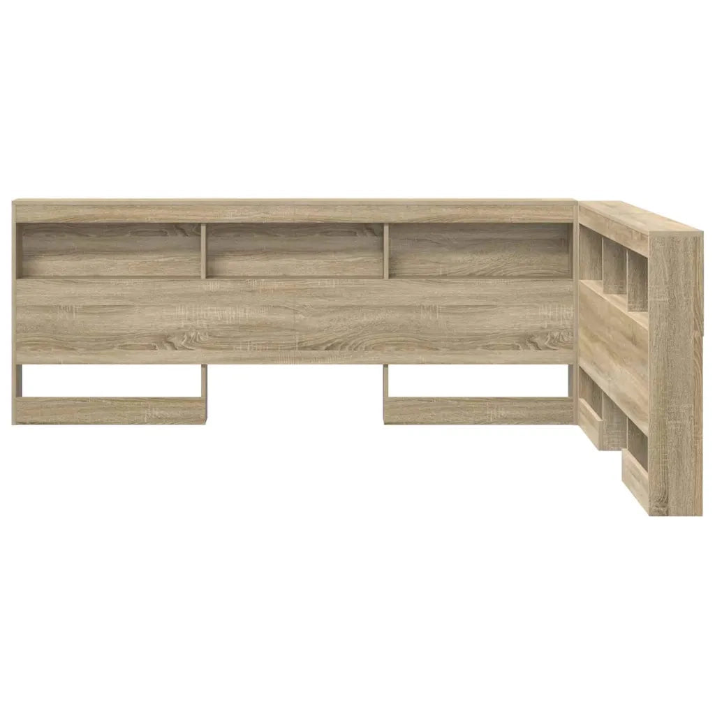 vidaXL Testata contenitore rovere sonoma 135 cm Legno multistrato