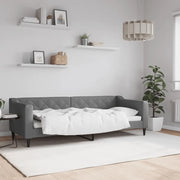 Letto da Giorno Grigio Scuro 80x200 cm in Tessuto 354157