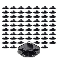 Set 70 supporti per pavimenti galleggianti, Altezza regolabile 18-25mm Max 2700 kg, Piedini per Decking