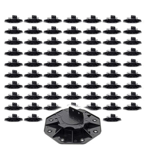 Set 70 supporti per pavimenti galleggianti, Altezza regolabile 18-25mm Max 2700 kg, Piedini per Decking