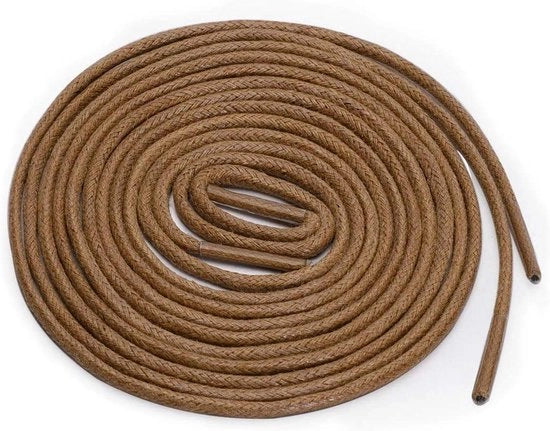 Viti ronde in seta per stivali e scarpe da lavoro - Marrone 120 cm