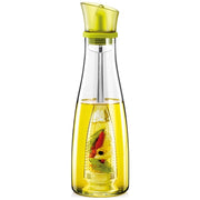 Trade Shop - Oliera Con Infusore In Vetro Verde Capacità Da 250 Ml Per Condire Alimenti Cucina -