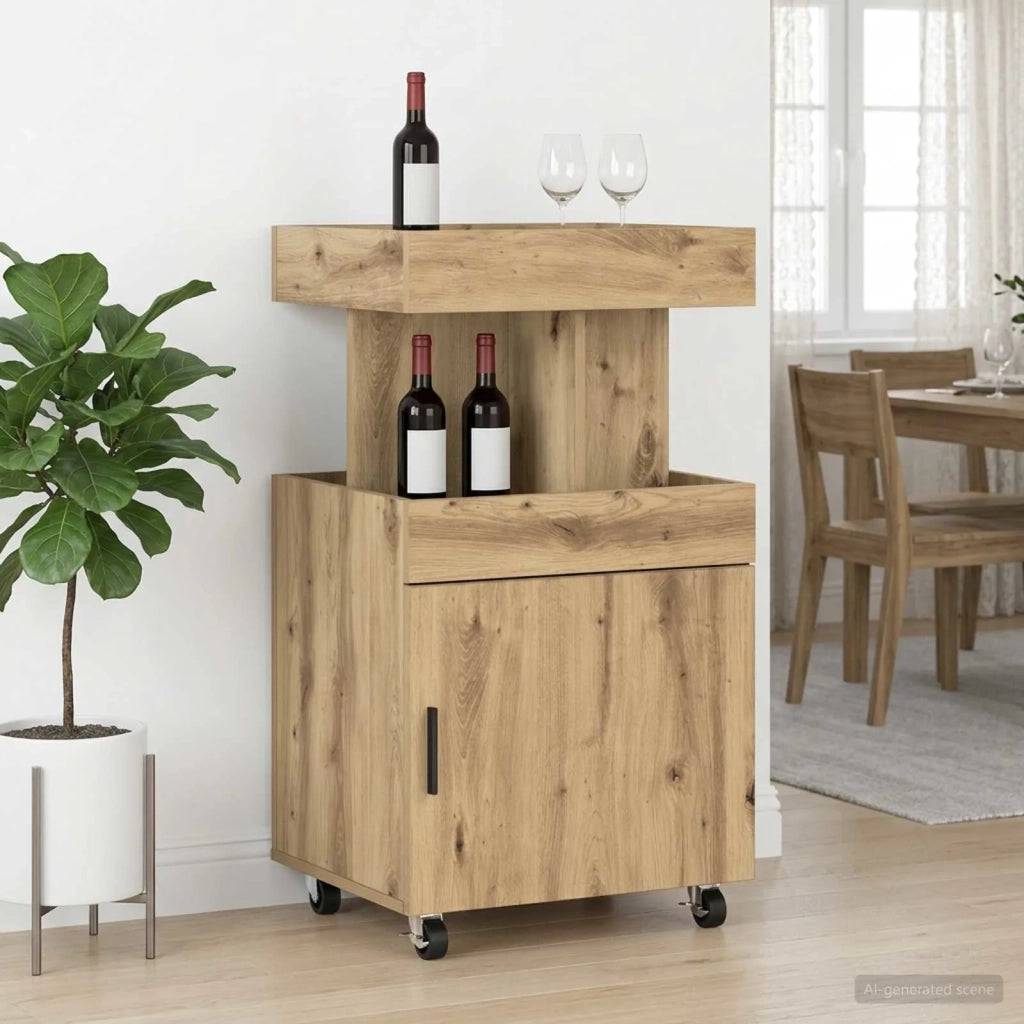 Carrello da Bar Rovere Artigianale 50 x 41 x 89 cm 8015681