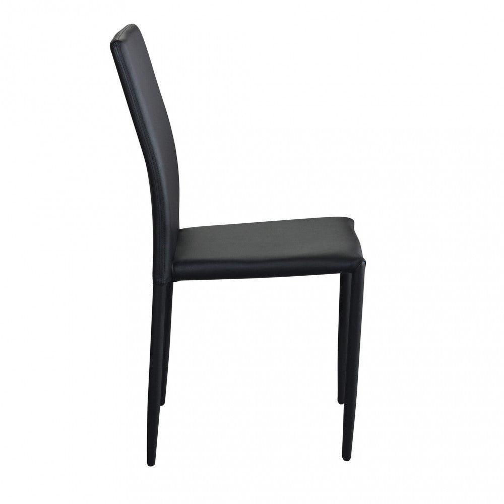 Sedia Cammie 41x50x91 h cm in Similpelle Nero