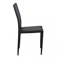 Sedia Cammie 41x50x91 h cm in Similpelle Nero