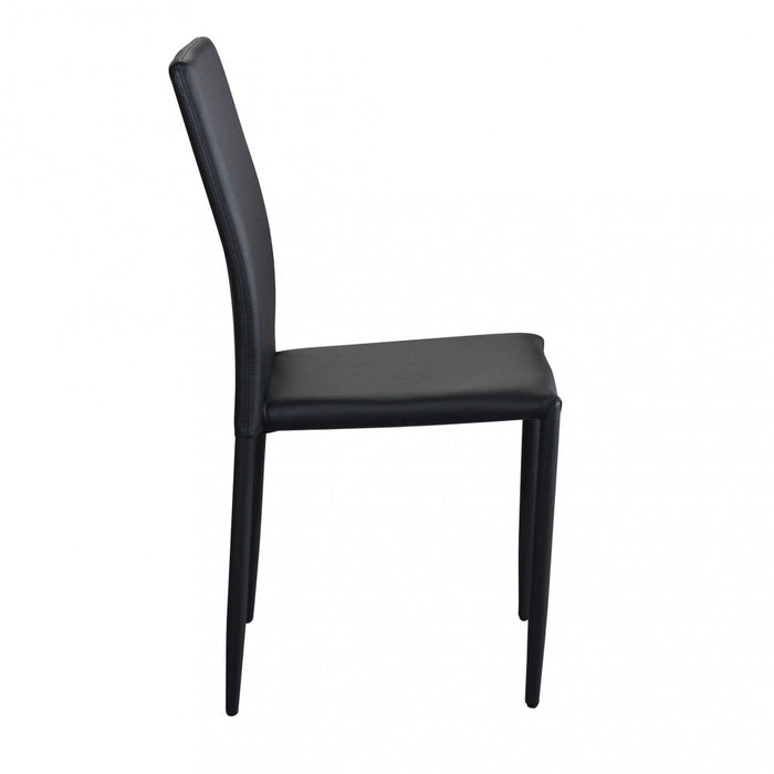 Sedia Cammie 41x50x91 h cm in Similpelle Nero