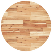 Piano Tavolo | Superficie Tavolo | Piano Scrivania Rotondo ?70x4 cm in Legno Massello di Acacia