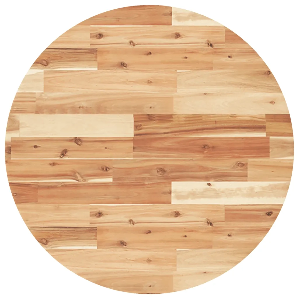 Piano Tavolo | Superficie Tavolo | Piano Scrivania Rotondo ?70x4 cm in Legno Massello di Acacia