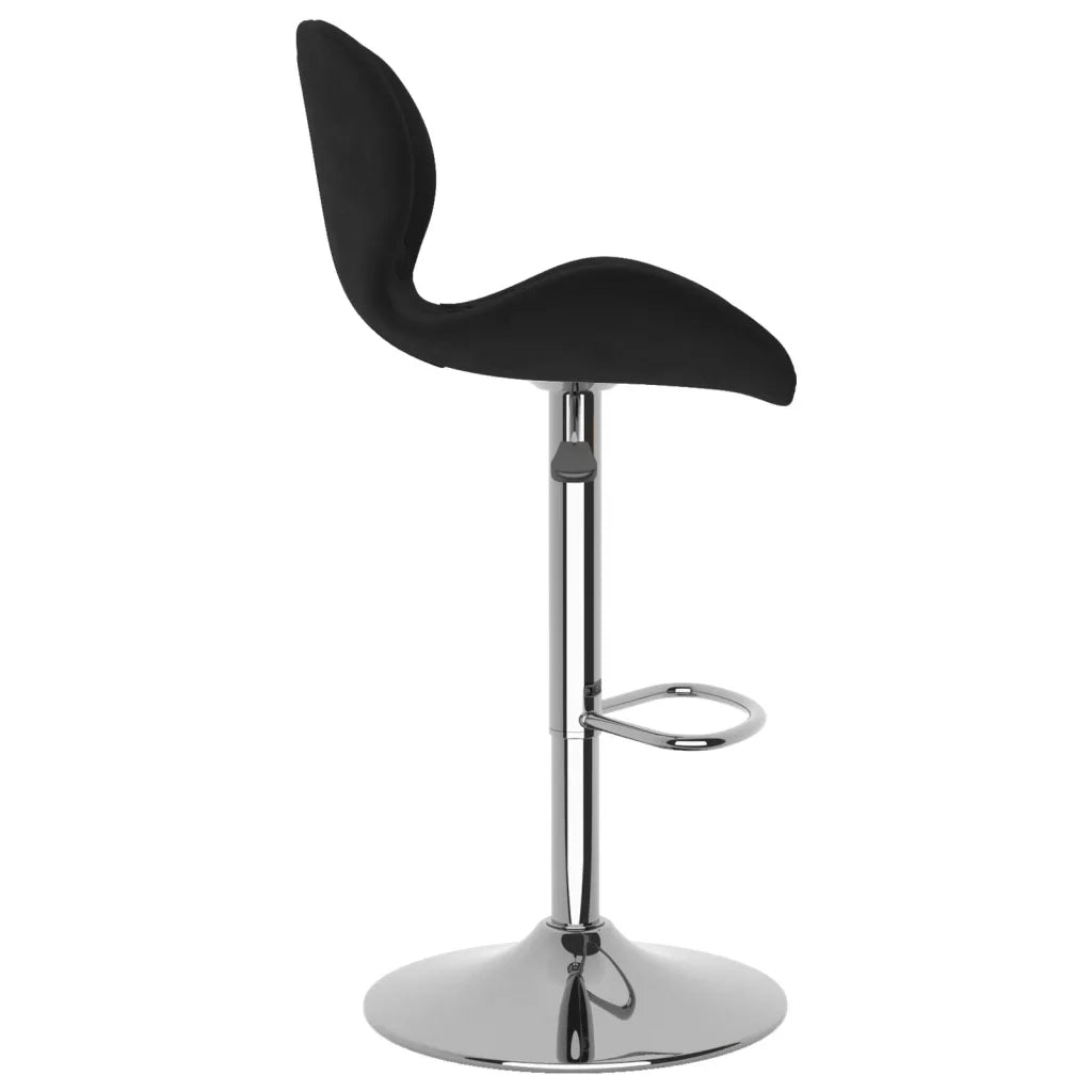 Sgabelli da Bar 2 pz Neri in Velluto cod mxl 57322