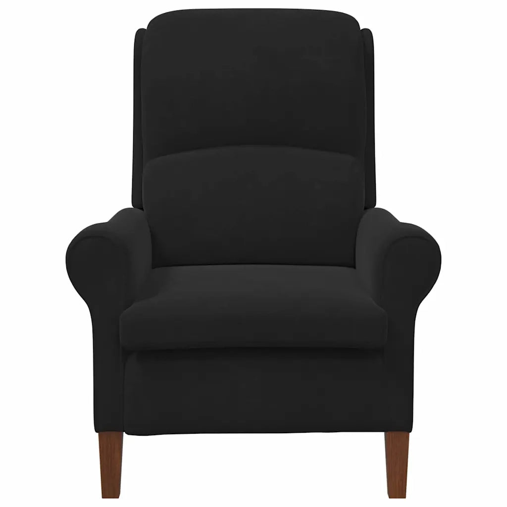 Divano Sedia-Poltrona-Poltroncina Nero Velluto 870915