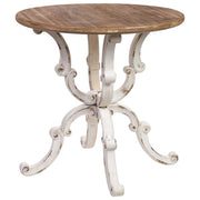 Tavolo rotondo in legno finitura invecchiata D80x80x79h cm