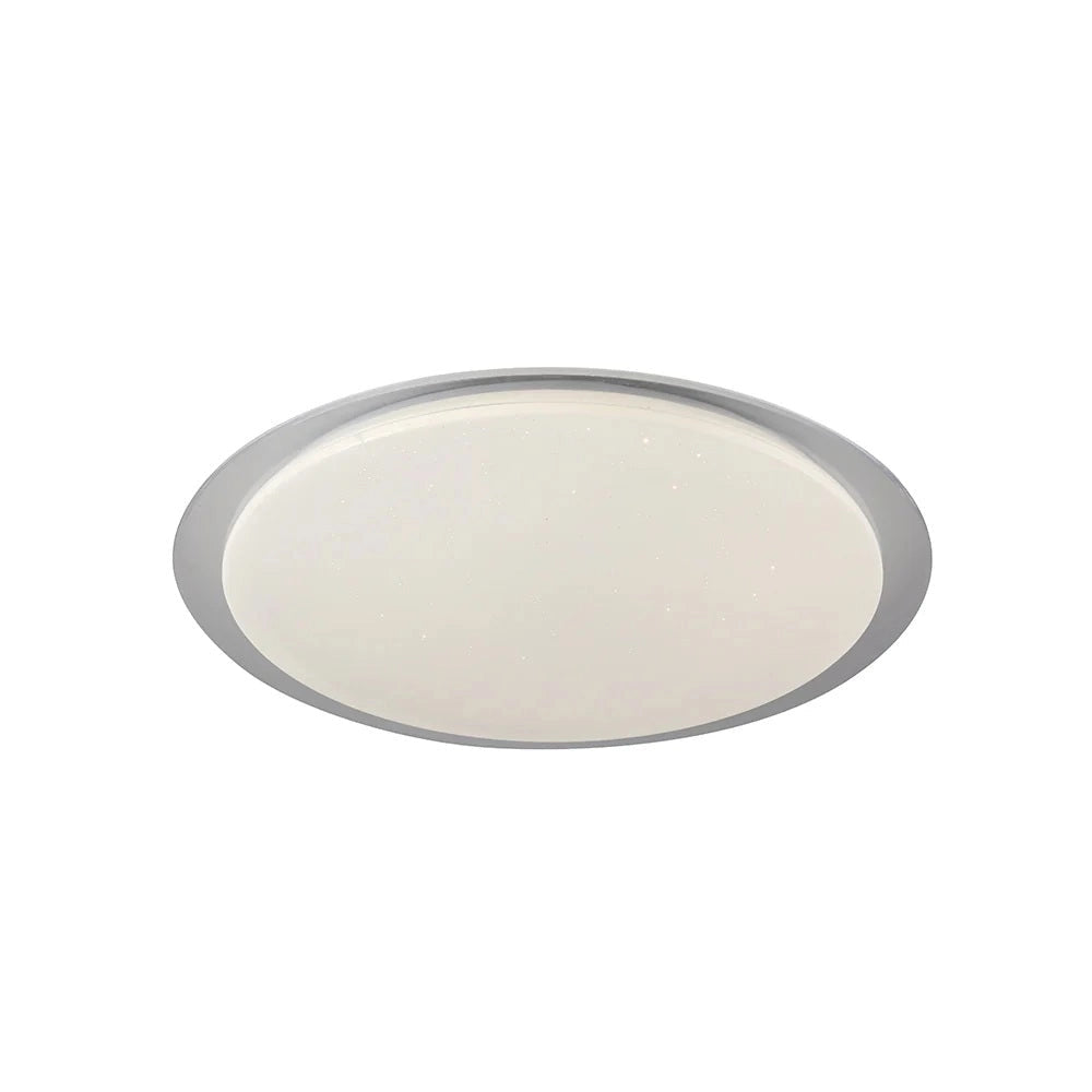 Plafoniera LED Soffitto 58cm Cielo Stellato Dimmerabile con Telecomando 24W/48W 1920/3840lm 3000K 4000K 6500K Cornice Grigia IP20
