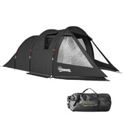 Tenda da campeggio trekking 2 stanze ¨C zephmum ¨C 475x264x172 cm nero