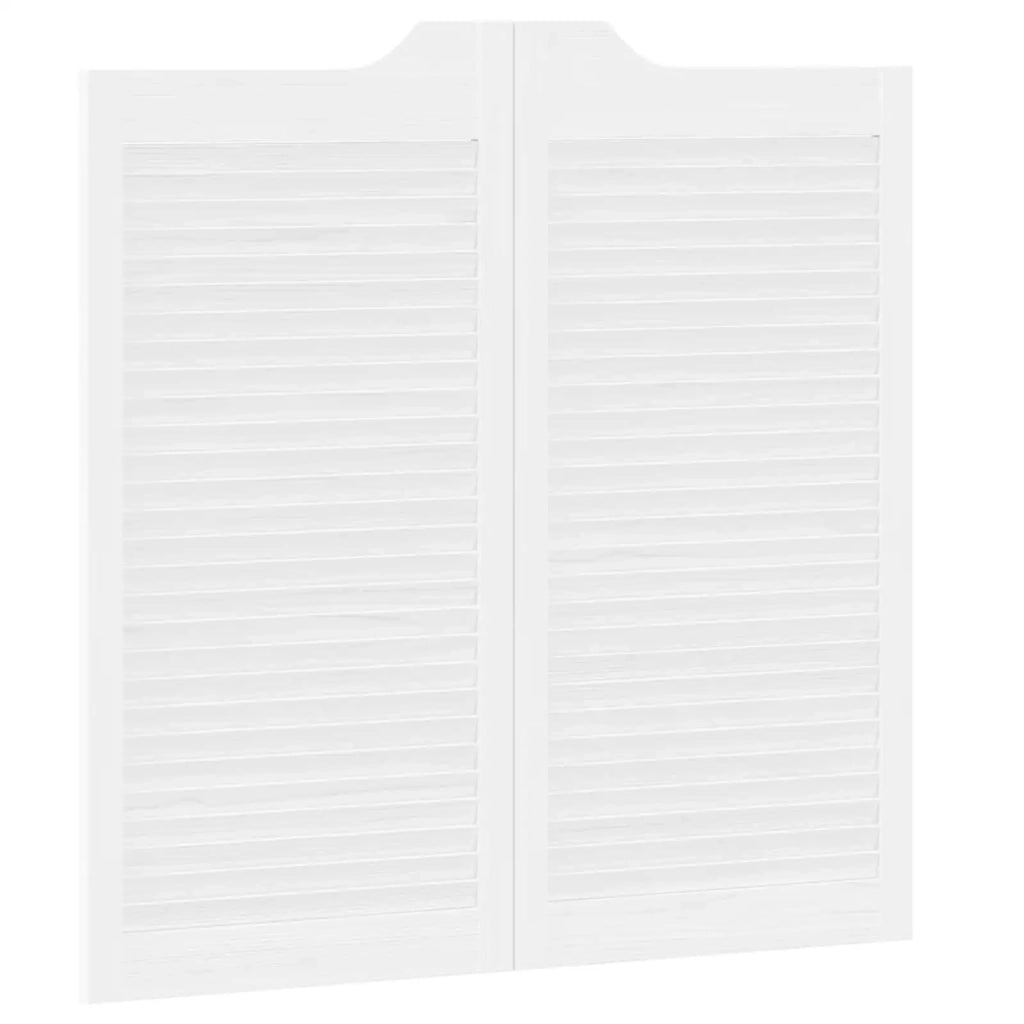 Porte Swing Bianco 100 x 50 cm Legno Massello di Pino
