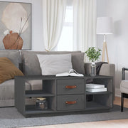 Tavolino da Salotto-Tavolino da soggiorno Grigio 100x50x41 cm Legno Massello di Pino 778443
