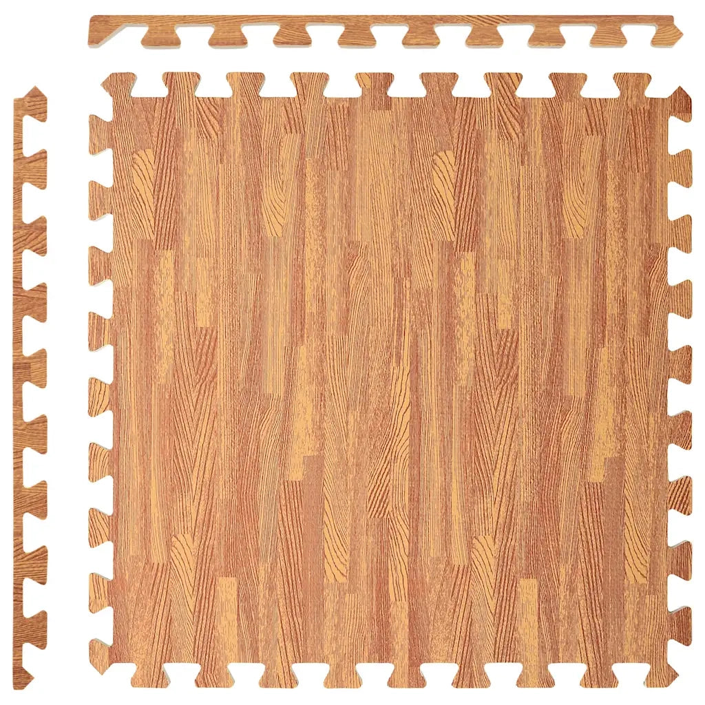 Tappetino a Incastro 24 pz Venature Legno 8,64 ㎡ Schiuma EVA 92460