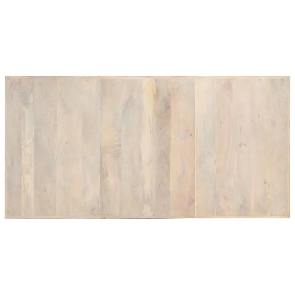 Tavolo da Pranzo 180x90x76 cm in Massello di Mango Sbiancato 285964