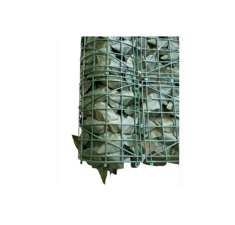 Recinzione, separè in pvc con foglie di lauro verde 300x150cm Fredi