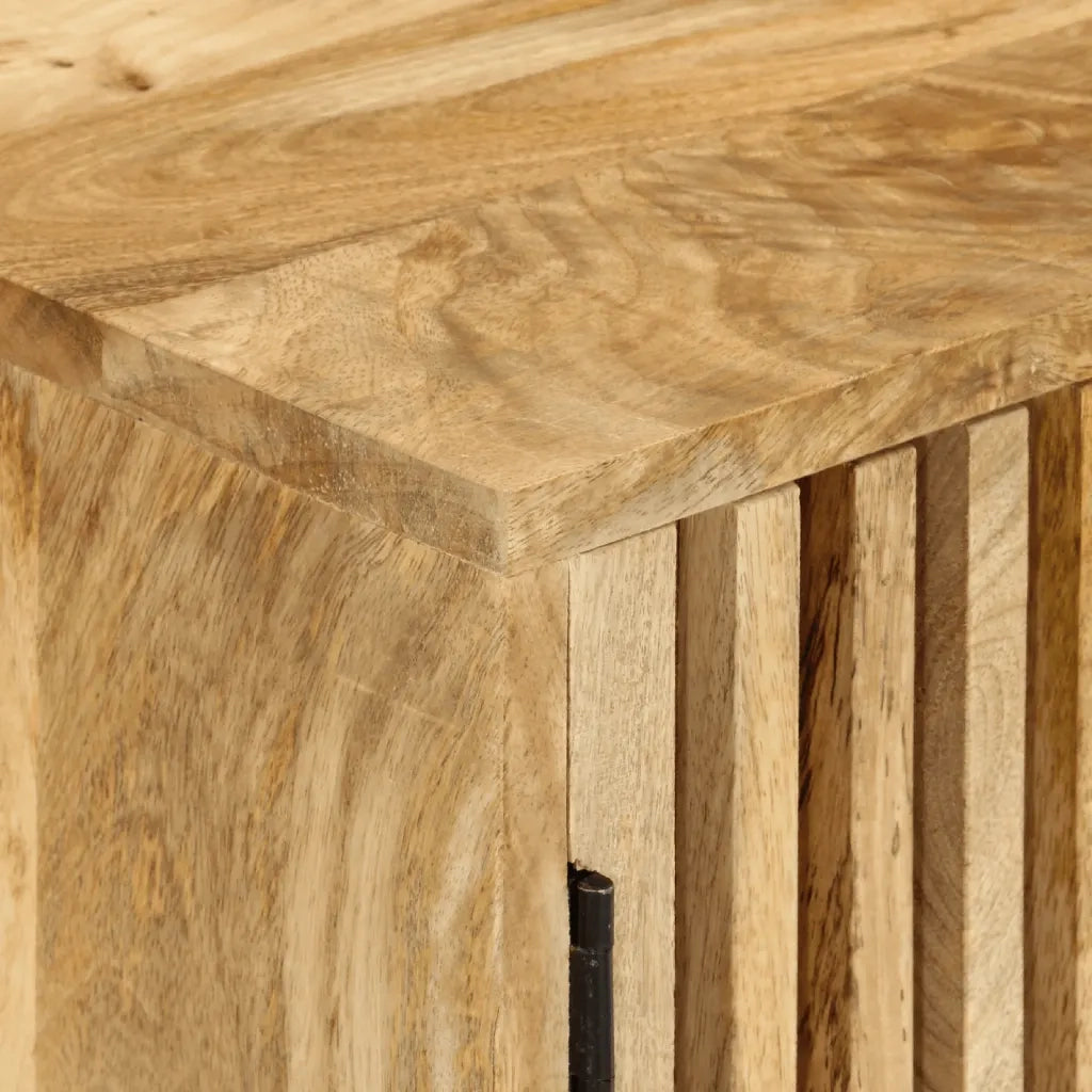 Credenza | Madia | Buffet da pranzo | Armadio da pranzo con 2 Ante 55x35x70 cm in Legno Massello di Mango