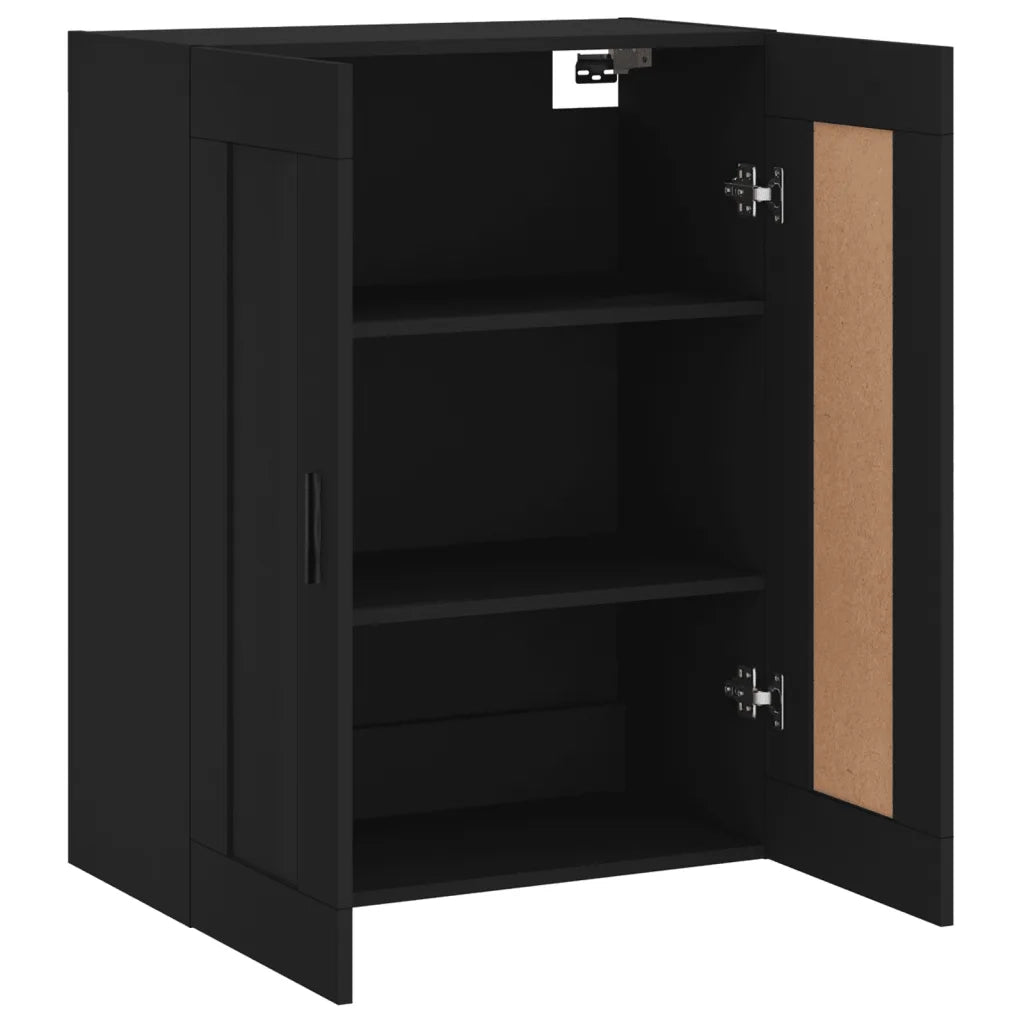 Elegante pensile di design 69,5 x 34 x 90 cm ampio spazio contenitivo legno nero 02_0048925