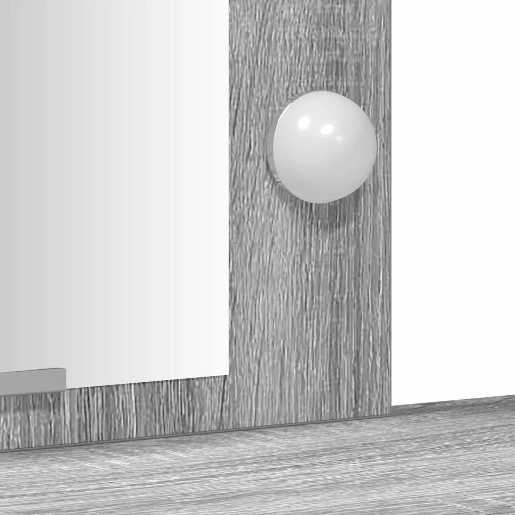Toeletta | Tavolo da Trucco Grigio 102 x 33 x 135 cm Legno multistrato