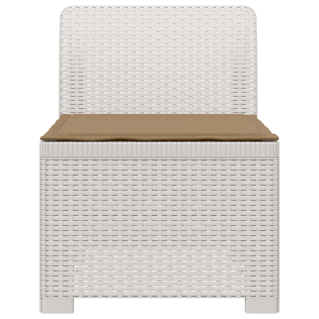 Divano da esterno-Divano da Giardino a 1 Posto con Cuscino Aspetto Rattan PP 509246
