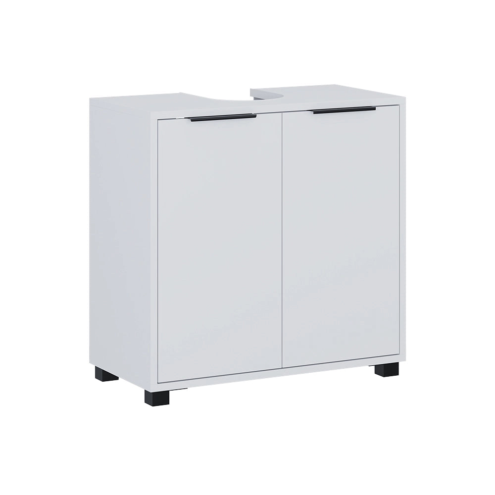 Vicco Mobile sottolavabo per bagno Bianco 60 x 60 cm con porte