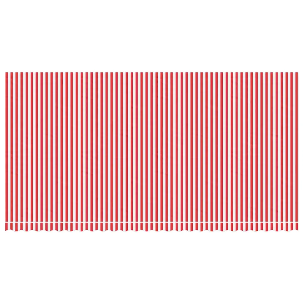 Tessuto di Ricambio per Tenda-Ricambio telo per tenda da sole Strisce Rosse e Bianche 6x3 m