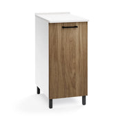 Base cucina con anta 40x50x85H colore noce naturale