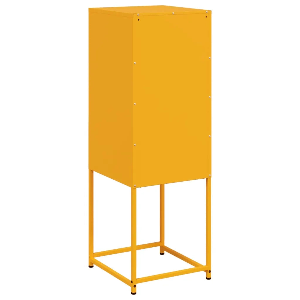 Credenza | Madia | Buffet da pranzo | Armadio da pranzo Giallo Senape 36x39x107 cm in Acciaio