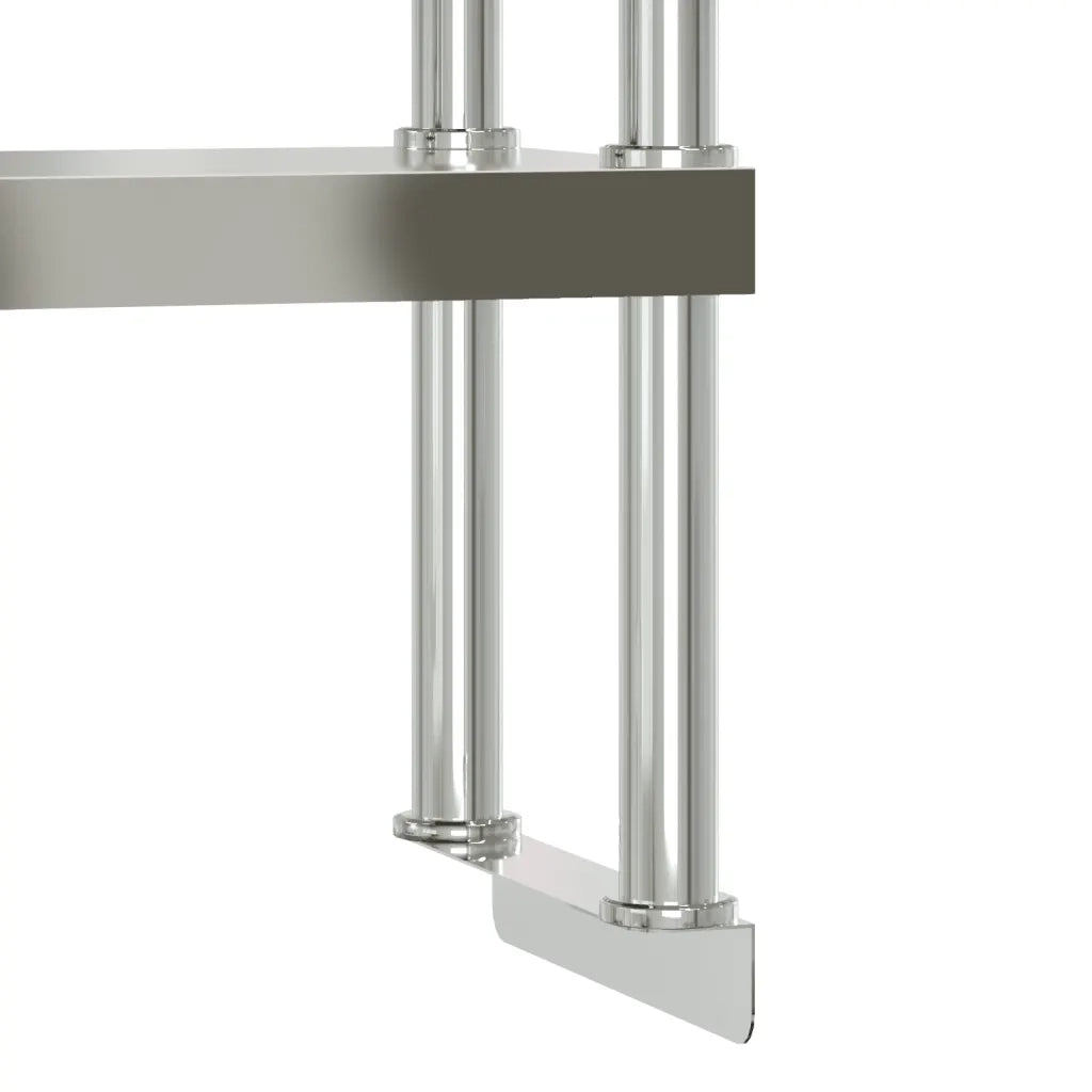 Tavolo Lavoro Cucina con Ripiano 110x55x150 cm Acciaio Inox CFW8737649
