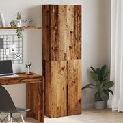 Credenza-Buffet-Armadio da cucina Legno Antico 60x32x190 cm in Truciolato