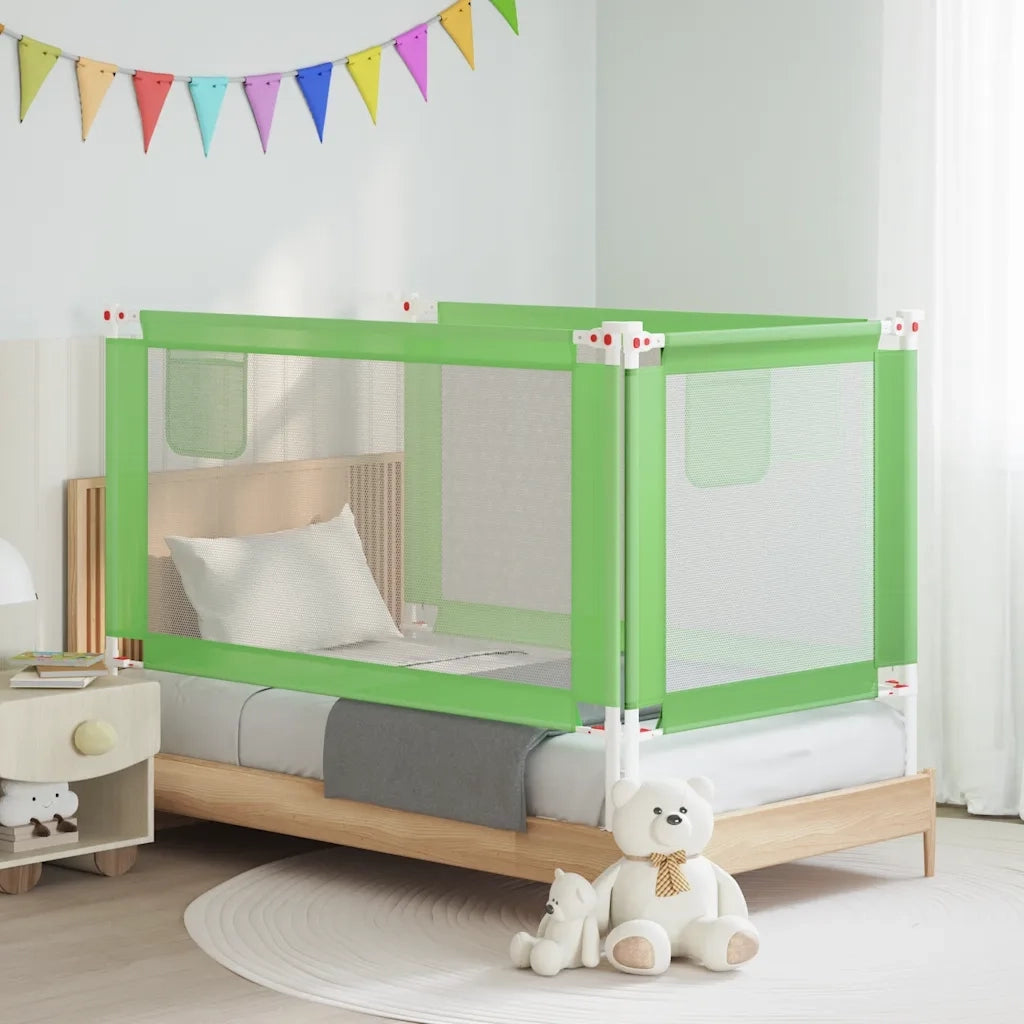 Sponda Letto di Sicurezza per Bambini Verde 150x25 cm Tessuto cod mxl 74063