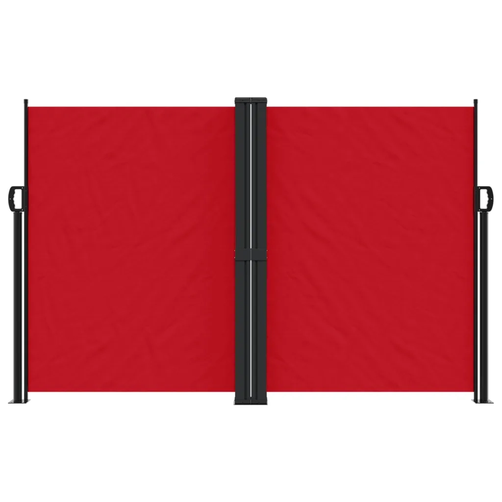 Tenda da Sole Laterale Retrattile Rossa 160x1200 cm