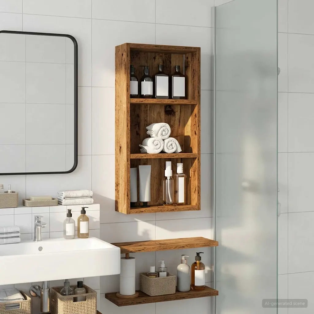 Armadio da bagno a muro Legno vecchio 30 x 10 x 60,5 cm 889325