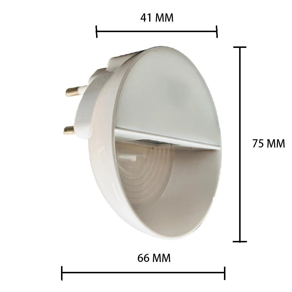 Trade Shop - Lampada Led Con Spina Luce Notturna Segnapasso Sensore Movimento 0.4w Xggyd-002 -