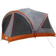 Tenda per famiglie 10 persone con tetto Grigio e arancione