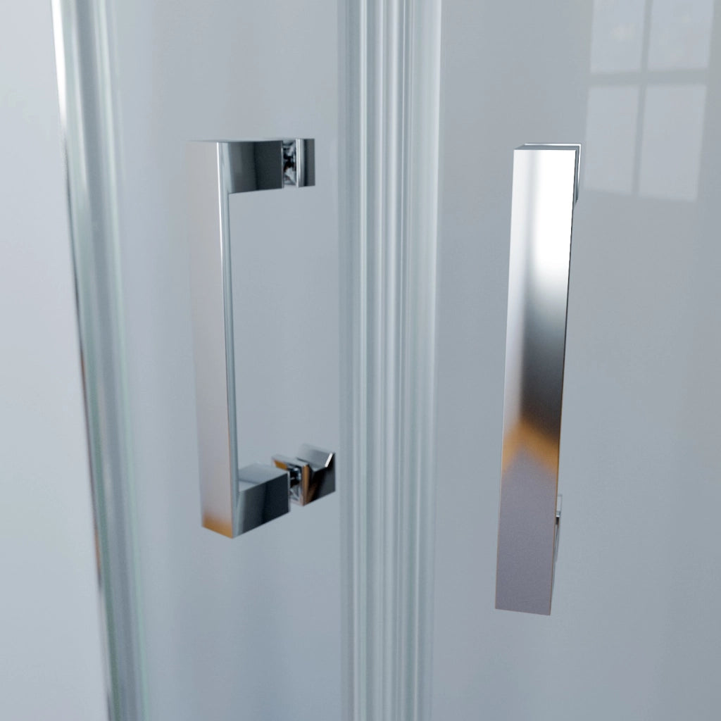 Box doccia semicircolare scorrevole 70x90 , trasparente 6mm h195 cm Netana