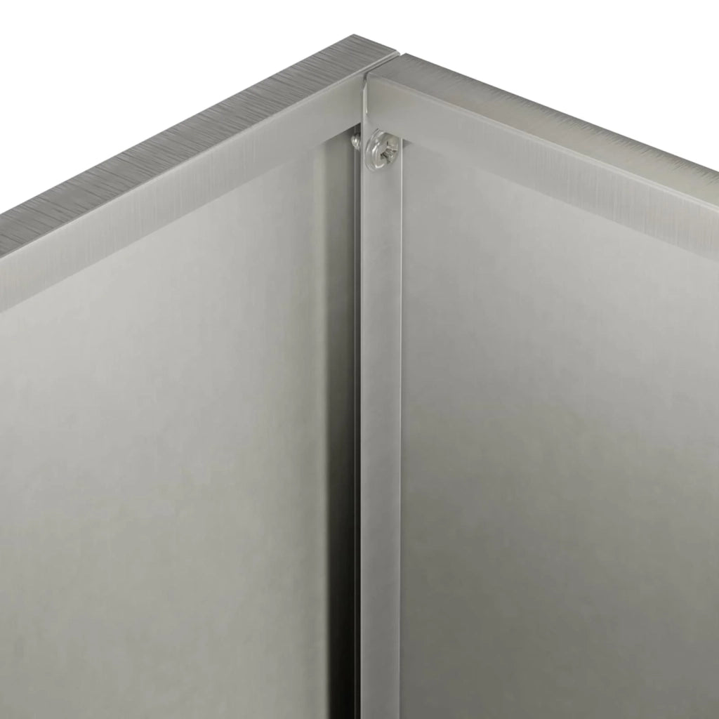 Vaso da giardino 2 pz Argento 40 x 30 x 40 cm Acciaio Inox 8005479