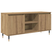 Mobile TV | Armadietto TV | Mobile Porta TV Rovere artigianale 104 x 35 x 50 cm Legno multistrato