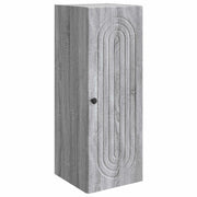Mobiletto a muro Sonoma grigio 33 x 34,5 x 90 cm
